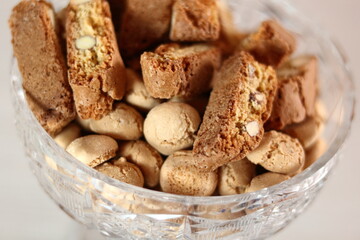 Amaretti biscuits and cantuccini