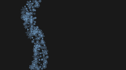 Christmas and New Year snowflakes