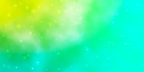 Light Green vector pattern with abstract stars. Modern geometric abstract illustration with stars. Theme for cell phones.