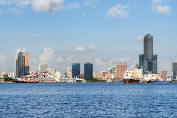 Obraz premium Awesome Kaohsiung skyline, Taiwan. 85 Sky Tower