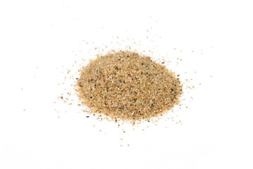 Abate Sand Granules isolated on a white background. Abate Sand is used to get rid of Aedes larvae, sand coated with a type of chemicals. Until it becomes phosphate chemicals.
