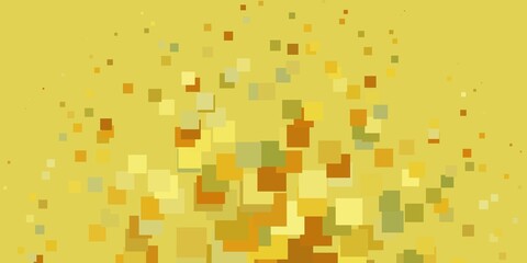 Light Green, Yellow vector pattern in square style. Abstract gradient illustration with rectangles. Design for your business promotion.