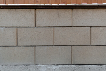  Abstract background from white brick pattern wall. Brickwork texture surface for background. Textured