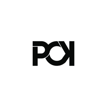 pck letter original monogram logo design