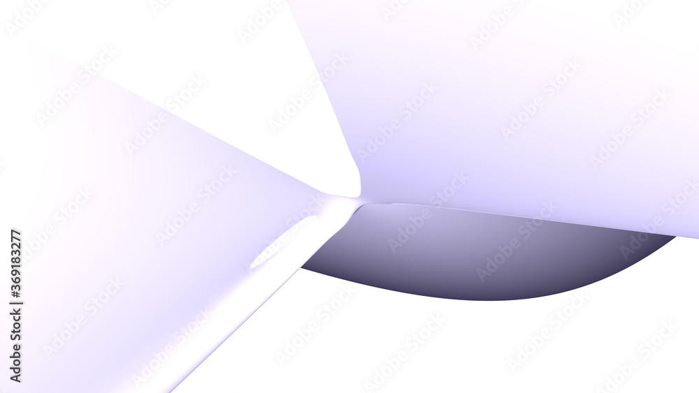 Poster brisht shape made of medium slate blue monochromic 3d curved abstract light background image made of