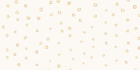 Light yellow vector template with circles.