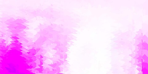 Light purple vector triangle mosaic pattern.