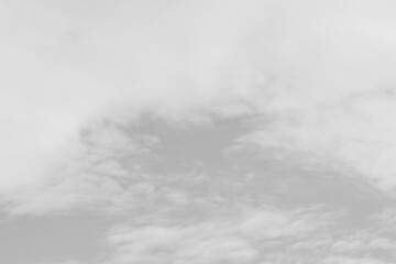 Gray sky with white clouds. Beautiful sky background and wallpaper. Concept Storm Clouds Raining.