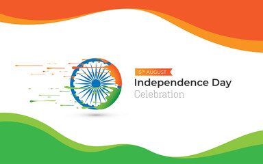 Indian Independence Day Celebration Greeting Background