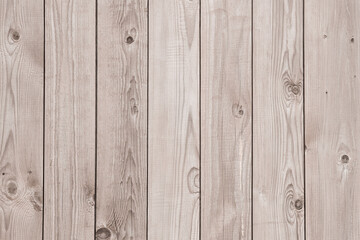 Naklejka premium Wood texture as background . Grey and beige boards with knots coming from natural tree. Wooden panel has beautiful light pattern for graphic material, wallpaper, backdrop and surface.