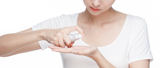 Portrait Of Beautiful Woman in Studio