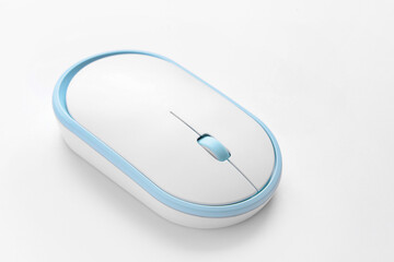 Modern computer mouse on light background