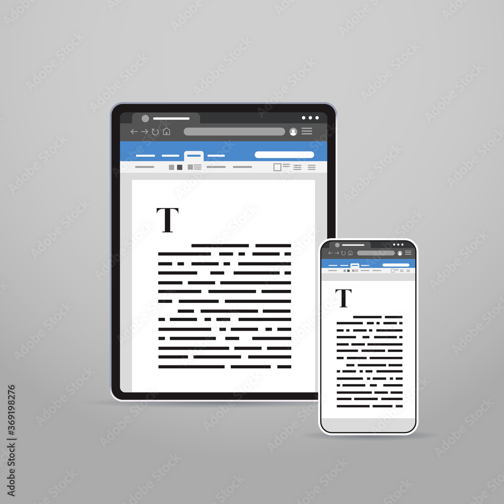 Poster tablet and smartphone screns cross platform application development adaptive user interface responsi