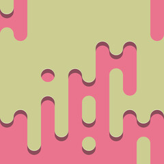 Abstract Rounded Color Lines halftone transition background illustration