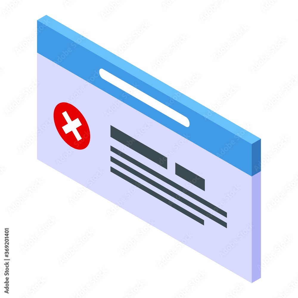 Poster restricted operating system icon. isometric of restricted operating system vector icon for web desig