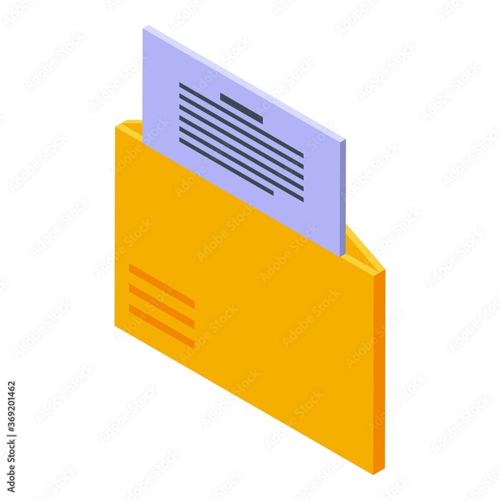 Aufkleber folder operating system icon. isometric of folder operating system vector icon for web design isolat