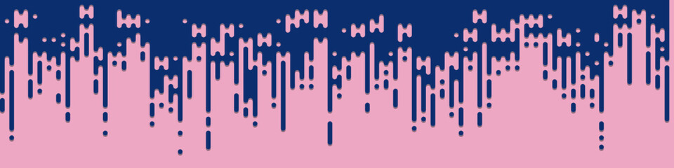 Abstract Rounded Color Lines halftone transition background illustration