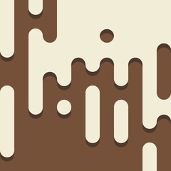 Abstract Rounded Color Lines halftone transition background illustration