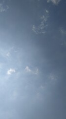 Beautiful and dramatic blue sky