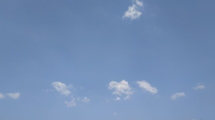 Beautiful and dramatic blue sky