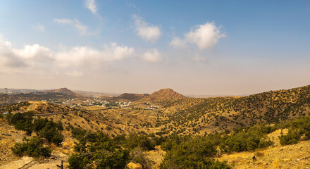 Mountain views near the Al-Hada tourist resort city in western Saudi Arabia