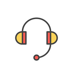 Support icon. Color vector icon.