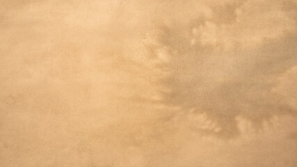 Old brown paper texture. Yellow autumn watercolor texture with abstract washes and brush strokes on the white paper background. Chaotic abstract organic design.