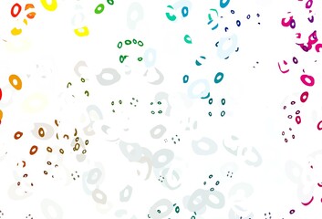 Light Multicolor, Rainbow vector cover with spots.