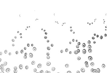 Fototapeta na wymiar Light Silver, Gray vector template with circles.