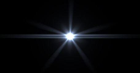 lens flare,effects sunlight,flare light transition, Abstract Natural Sun flare on the black...