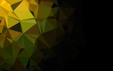 Dark Green vector abstract polygonal texture. Brand new colorful illustration in with gradient. Template for your brand book.