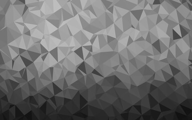 Dark Silver, Gray vector polygonal pattern. Brand new colorful illustration in with gradient. Textured pattern for background.