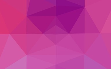 Light Purple vector abstract polygonal layout. Modern geometrical abstract illustration with gradient. The best triangular design for your business.