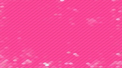 vivid bright vibrant pink color abstract background with isometric pattern
