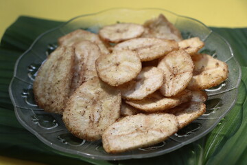 Banana chips, Indian traditional snack or eatables