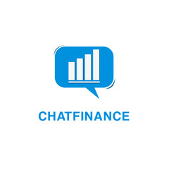 CHAT FINANCE LOGO TEMPLATE ICON