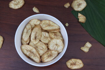 Banana chips, Indian traditional snack or eatables