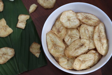 Banana chips, Indian traditional snack or eatables