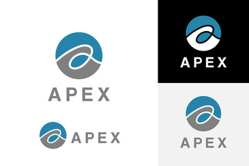 LETTER A ABSTRACT LOGO DESIGN ICON