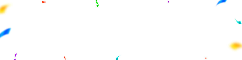 Streamers and confetti. Colorful streamers tinsel 