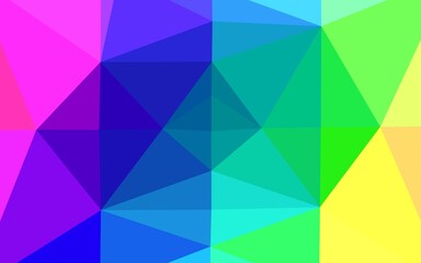 Light Multicolor, Rainbow vector low poly layout. A vague abstract illustration with gradient. Completely new template for your business design.