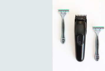 electric hair clipper and manual shaving machines