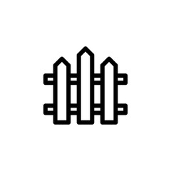 fence icon vector symbol template