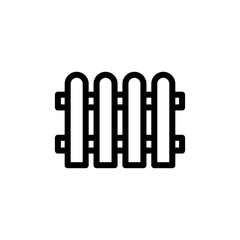 fence icon vector symbol template