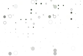 Light Green vector template with circles.
