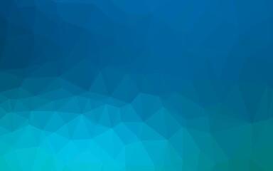 Light BLUE vector blurry triangle pattern. Colorful illustration in Origami style with gradient.  Polygonal design for your web site.