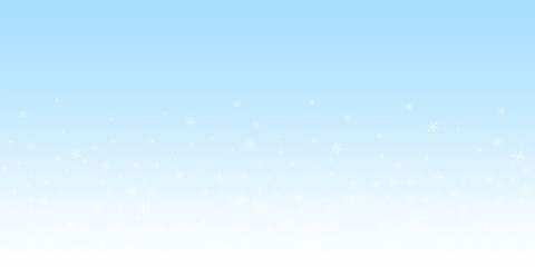 Sparse glowing snow Christmas background. Subtle f