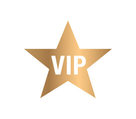 Obraz premium Vip gold sticker. Vip sign vector. VIP text in star sticker. 