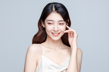 Fototapeta premium Portrait Of Beautiful Woman in Studio