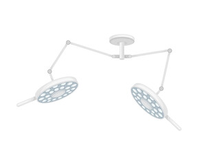 Surgical Light or Operating Light for Assisting During Surgical Procedure Vector Illustration